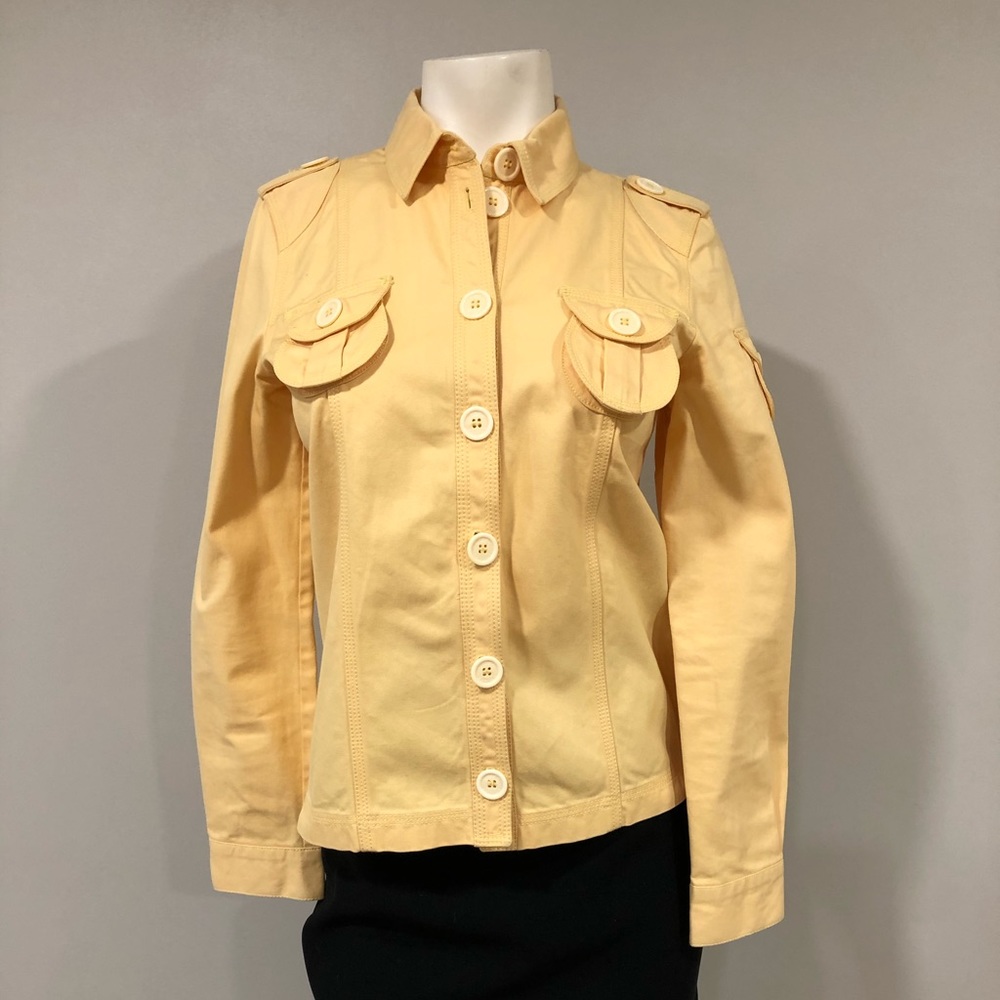 Marc Jacobs creamy yellow jacket.